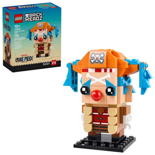 40800 Buggy the Clown Figure Brick Headz One Piece Lego Set