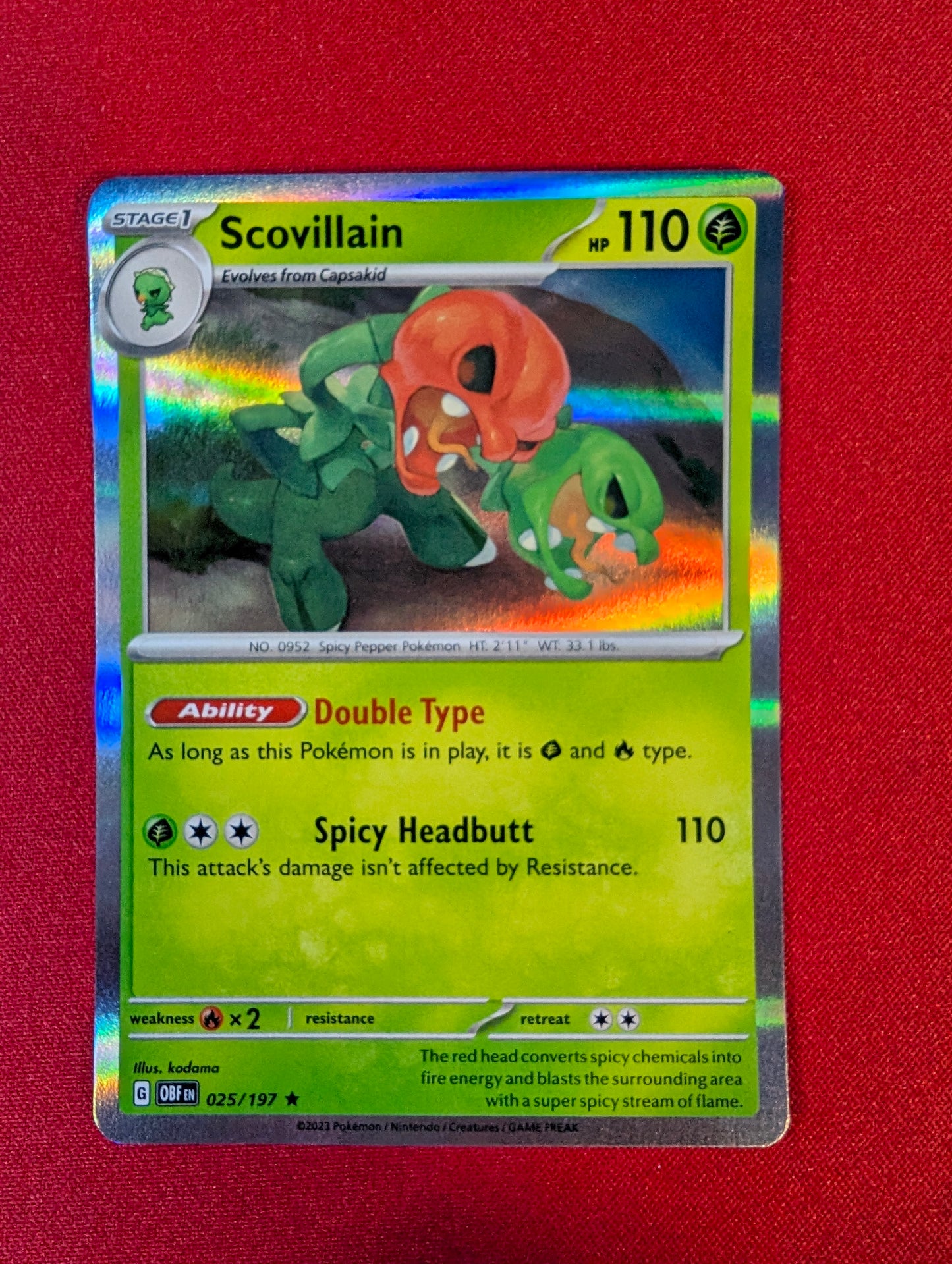 Scovillain [Reverse Holo] #25