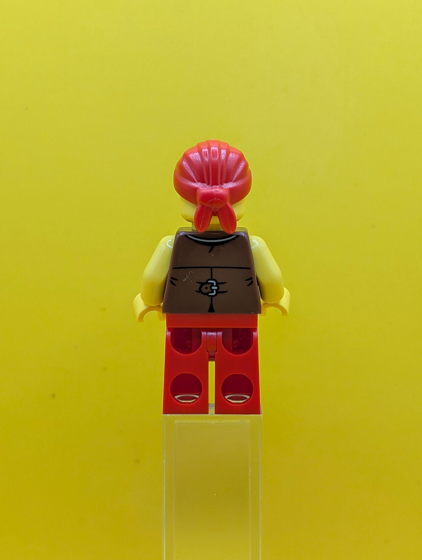 Bo'sun Will idea237 Pirate, Reddish Brown Vest over Red and White Striped Shirt, Red Legs Ideas Lego Minifigure
