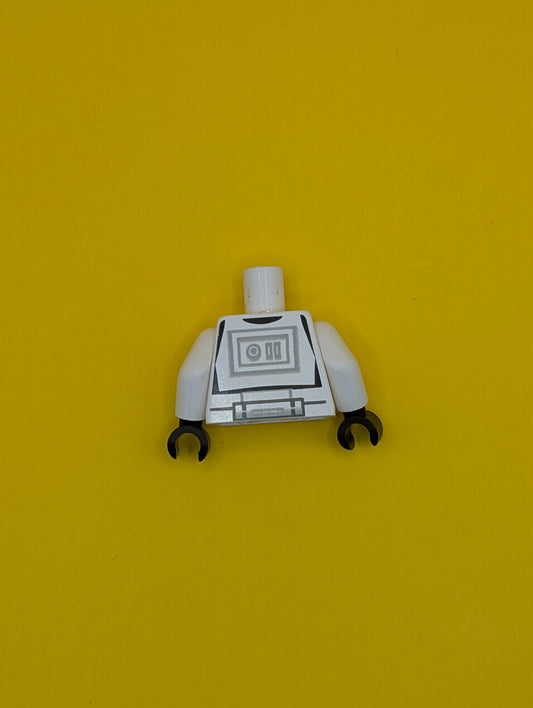 Torso SW Armor Stormtrooper Pattern / White Arms / Black Hands 973pskc01 Lego