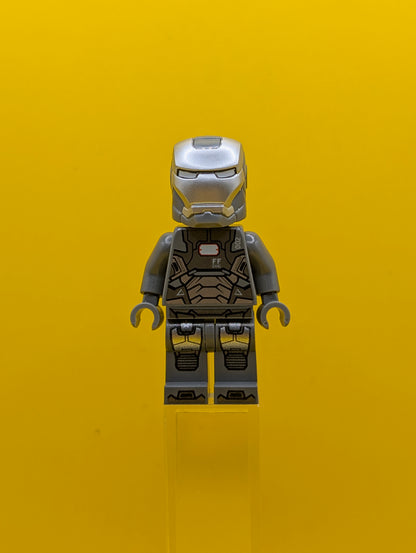 War Machine sh0066 Dark Bluish Gray and Silver Armor with Backpack Marvel Lego Minifigure