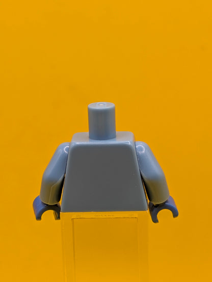 973pb3078c01 Torso with Gold Stars and Crown with Red Diamond Jewel Pattern / Medium Blue Arms / Blue Hands Lego