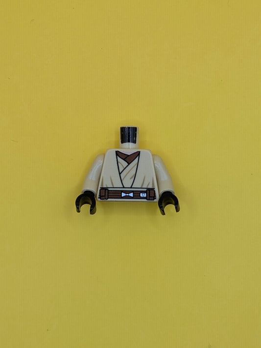 Torso SW Layered Shirt, Reddish Brown Undershirt, Reddish Brown Belt Pattern / Tan Arms / Black Hands 973pb1298c01 Lego