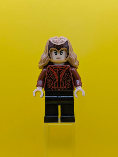 The Scarlet Witch (Wanda Maximoff) sh0831 Plain Legs, Medium Nougat Hair with Tiara Marvel Lego Minifigure