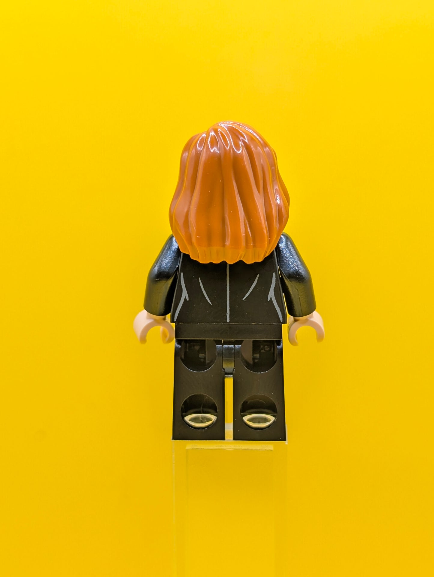Pepper Potts sh0926 Black Suit, Dark Orange Hair over Shoulder Marvel Lego Minifigure