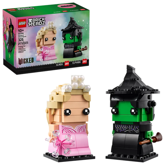 40794 Elphaba & Glinda Figures Brick Headz Wicked Lego Set