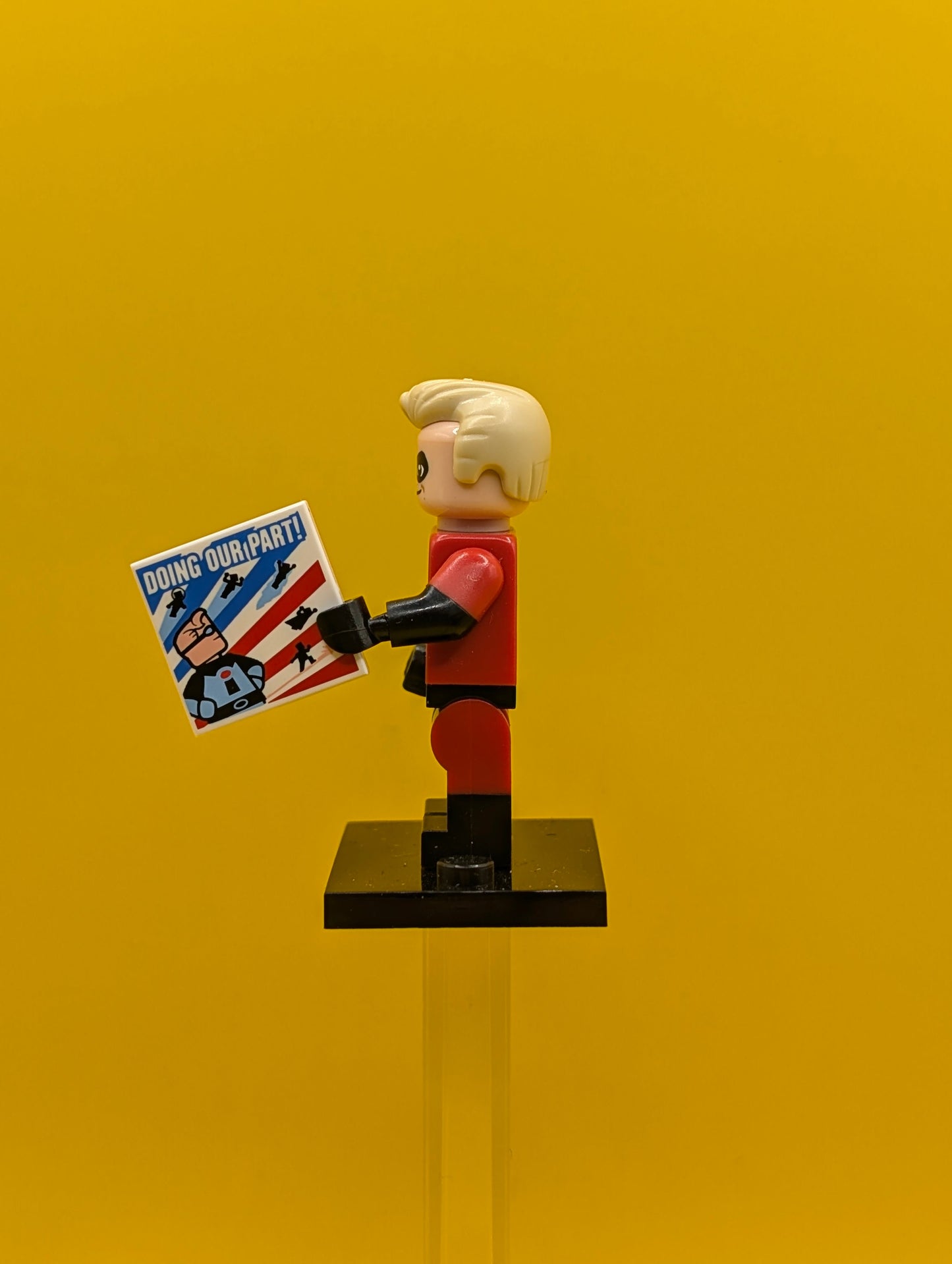Mr. Incredible coldis-13 Disney Series 1 (Complete Set with Stand and Accessories) Lego Minifigure