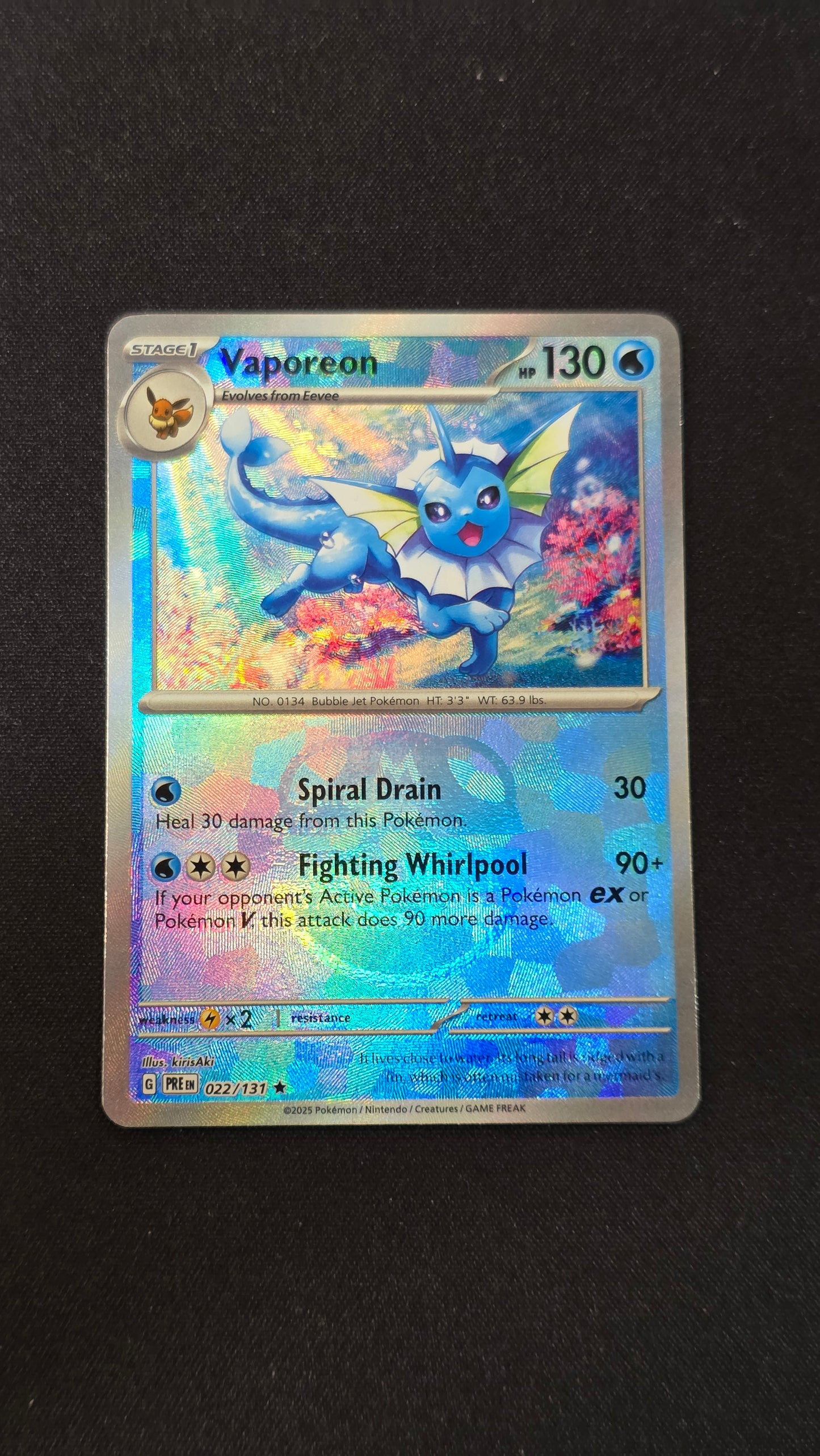 Vaporeon (Masterball) #022/131 -Prismatic Evolutions