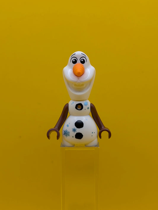 Olaf dp074 Mini Doll Body, Metallic Light Blue Snowflakes Disney Princess Lego Minifigure