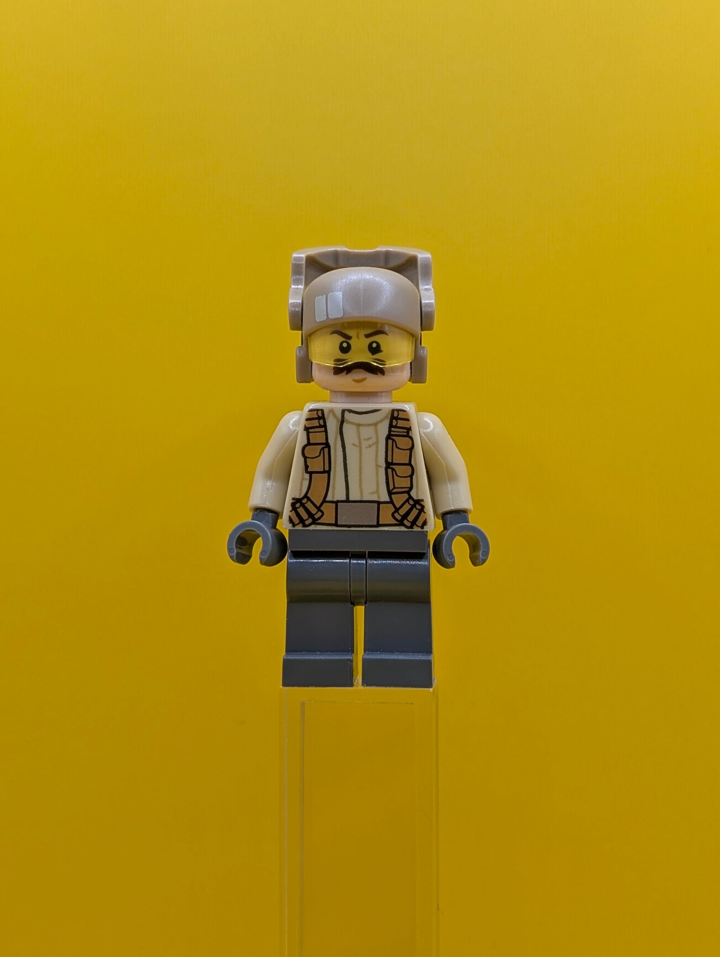 Resistance Trooper sw0696 Tan Jacket, Moustache Star Wars Lego Minifigure