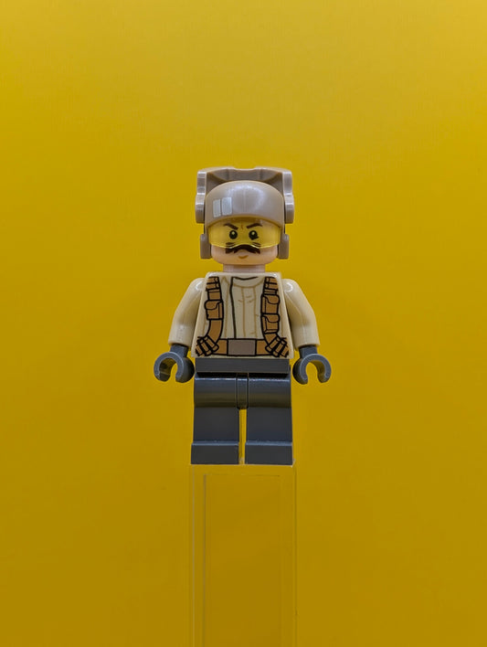 Resistance Trooper sw0696 Tan Jacket, Moustache Star Wars Lego Minifigure