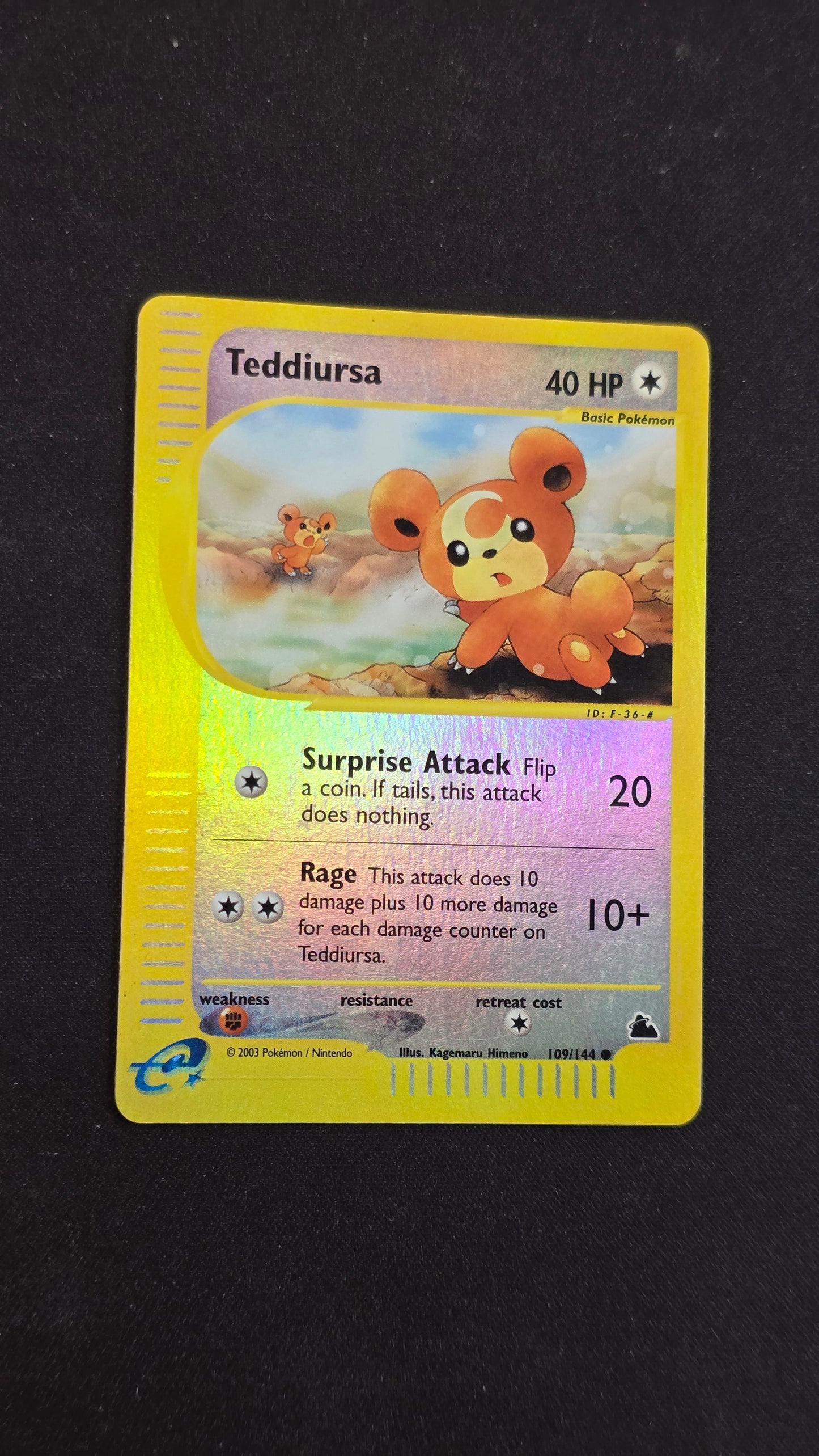 Teddiursa (Reverse Holo) #109/144 -Skyridge