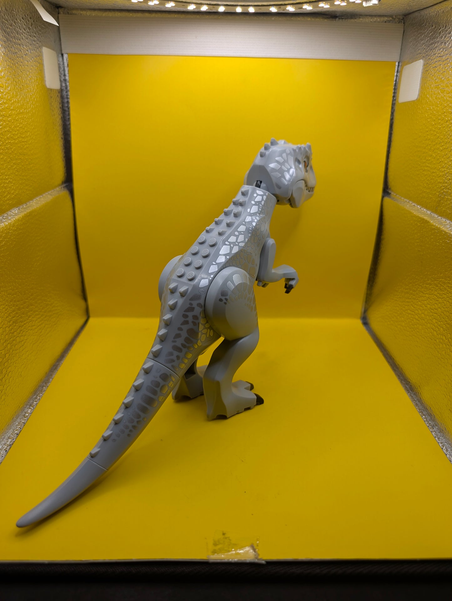 Dinosaur Indominus rex indorex02 with Silver Spots Jurassic World Lego Minifigure