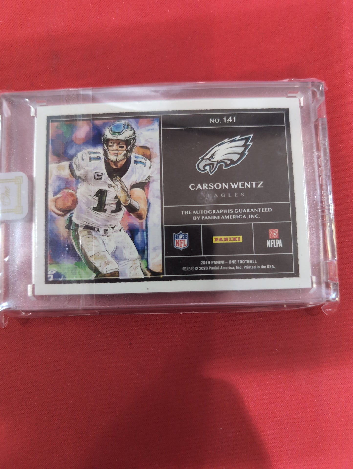 Carson Wentz Panini One Shadowbox /7 #141