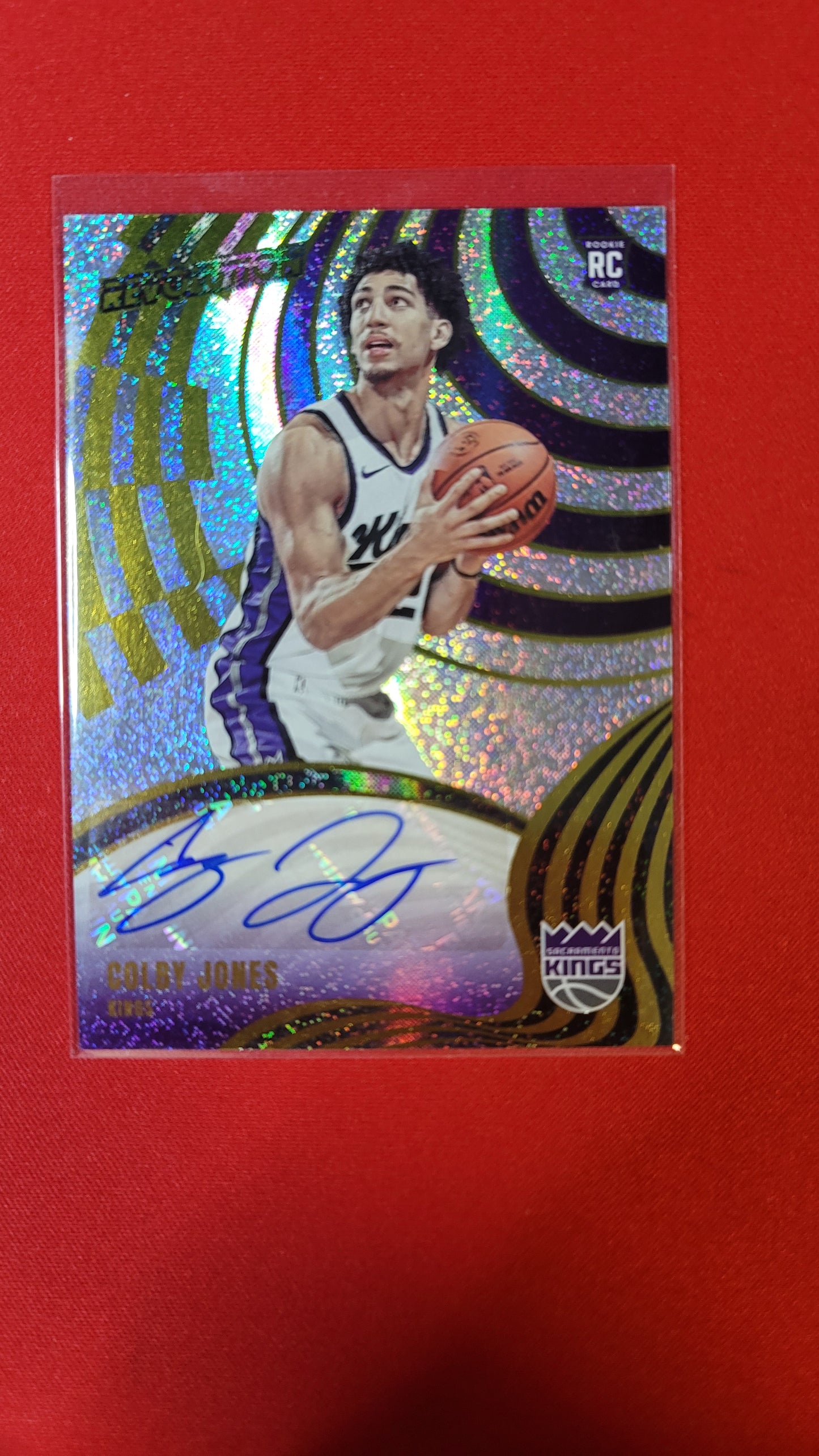 Colby Jones RA-CJK Auto Sacramento Kings 2024 Panini Revolution Basketball