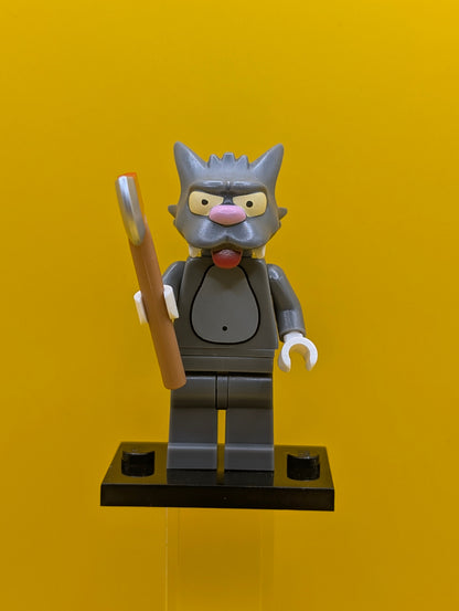 Scratchy colsim-14 The Simpsons, Series 1 (Complete Set with Stand and Accessories) Lego Minifigure