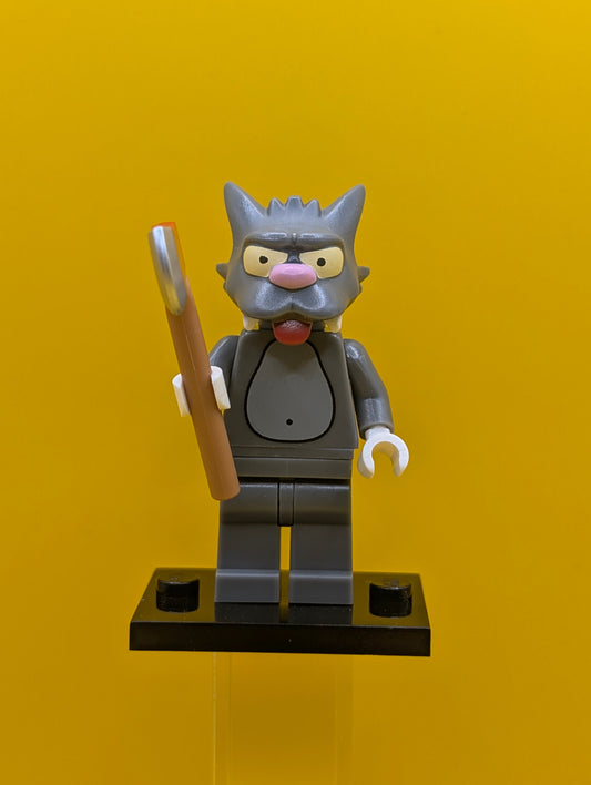 Scratchy colsim-14 The Simpsons, Series 1 (Complete Set with Stand and Accessories) Lego Minifigure