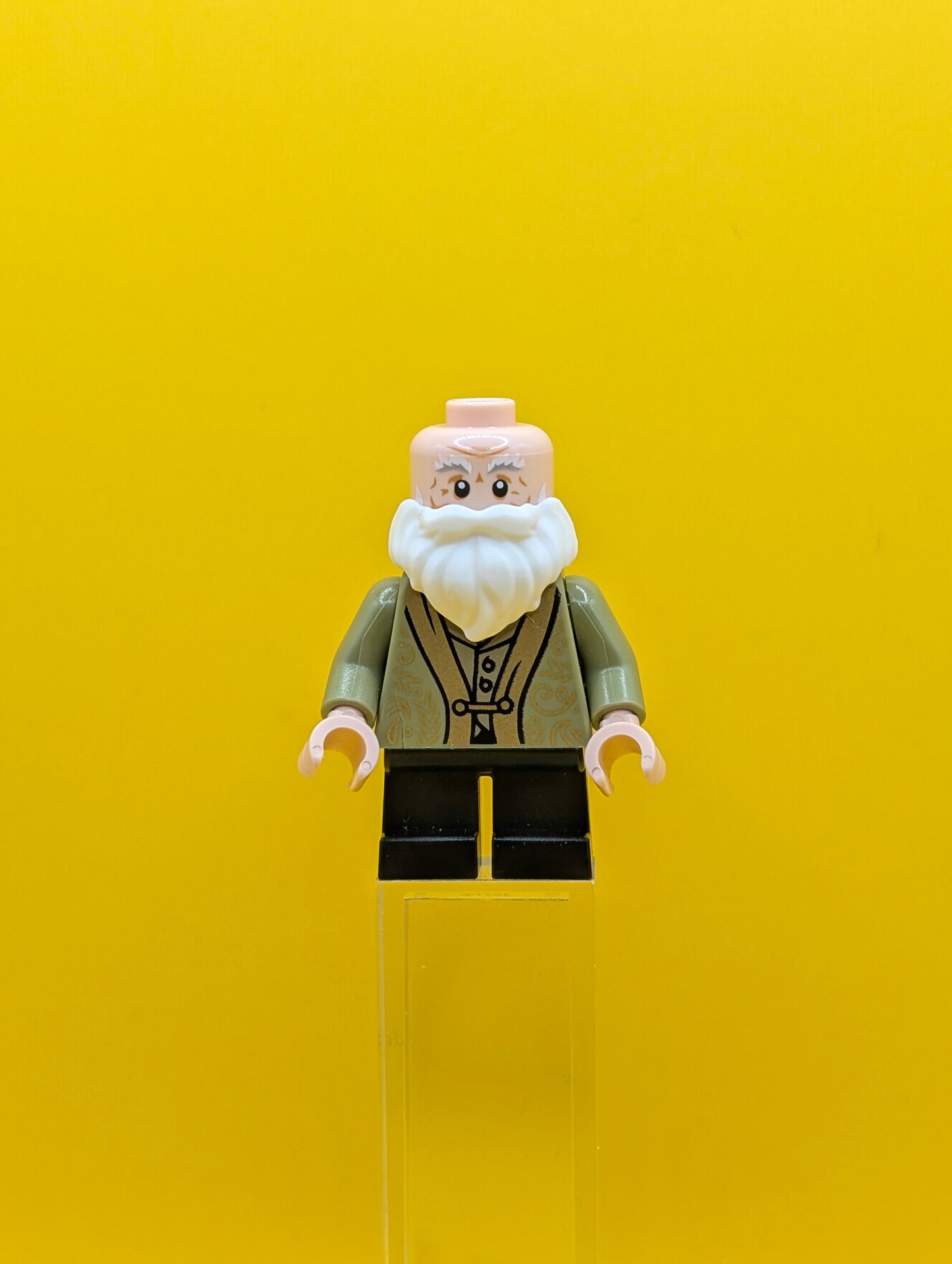 Professor Filius Flitwick hp524  Olive Green Suit, Black Short Legs Harry Potter Lego Minifigure
