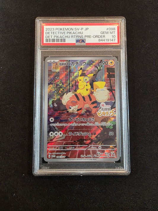 #098/SV-P Detective Pikachu PSA 10