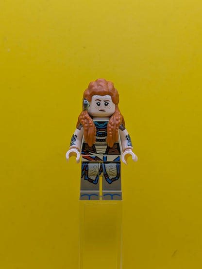 Aloy hfw001 Lopsided Closed Mouth / Surprised Open Mouth Horizan Lego Minifigure