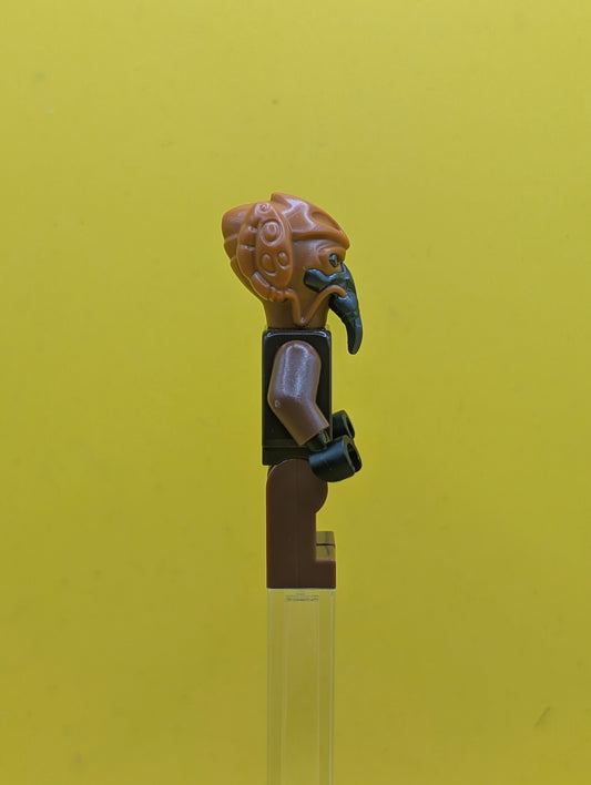 Plo Koon sw1414 Dark Brown Robe, Tan Shirt, Printed Legs Star Wars Lego Minifigure
