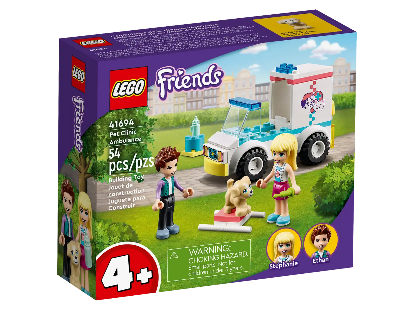 41694 Pet Clinic Ambulance Friends Lego Set