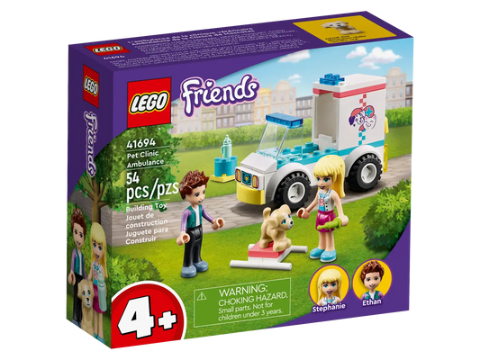 41694 Pet Clinic Ambulance Friends Lego Set