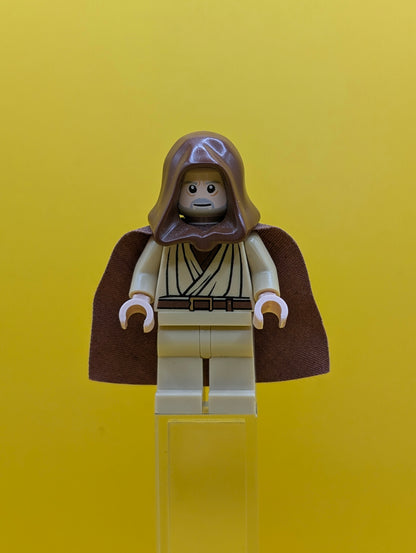 Obi-Wan Kenobi sw0336 Old, Reddish Brown Hood and Cape, Eyes with Glints Star Wars Lego Minifigure