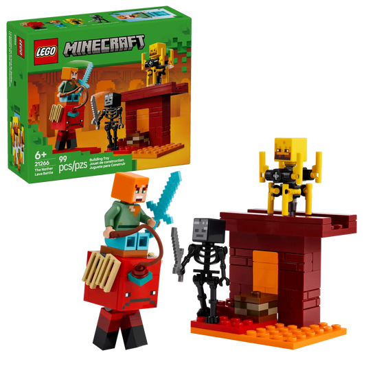 21266 The Nether Lava Battle Minecraft Lego Set