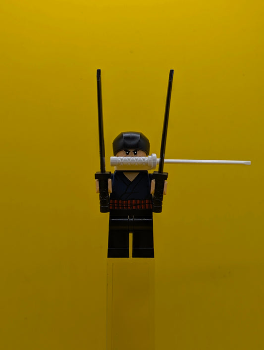 Zoro Dark Blue Shirt One Piece Lego Minifigure