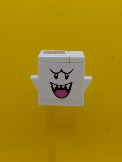 Boo mar0187 Dark Pink Tongue Super Mario Lego Minifigure