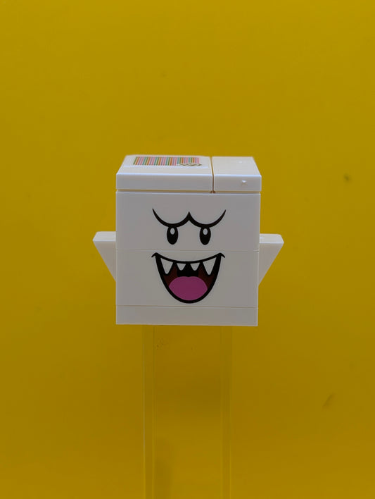 Boo mar0187 Dark Pink Tongue Super Mario Lego Minifigure
