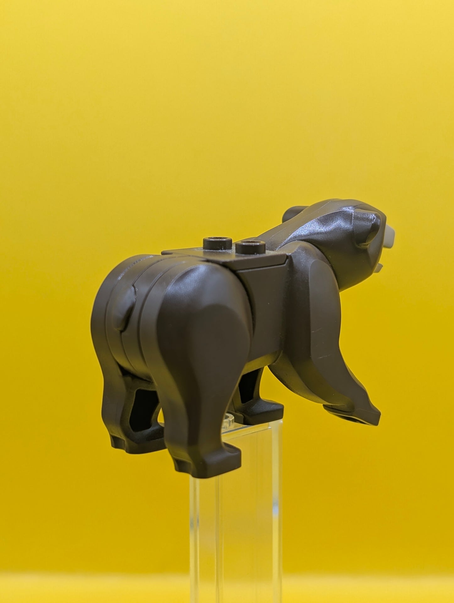 Bear 98295c01pb02 City with 2 Studs on Back with Black Nose and Dark Tan Muzzle Pattern Lego Minifigure