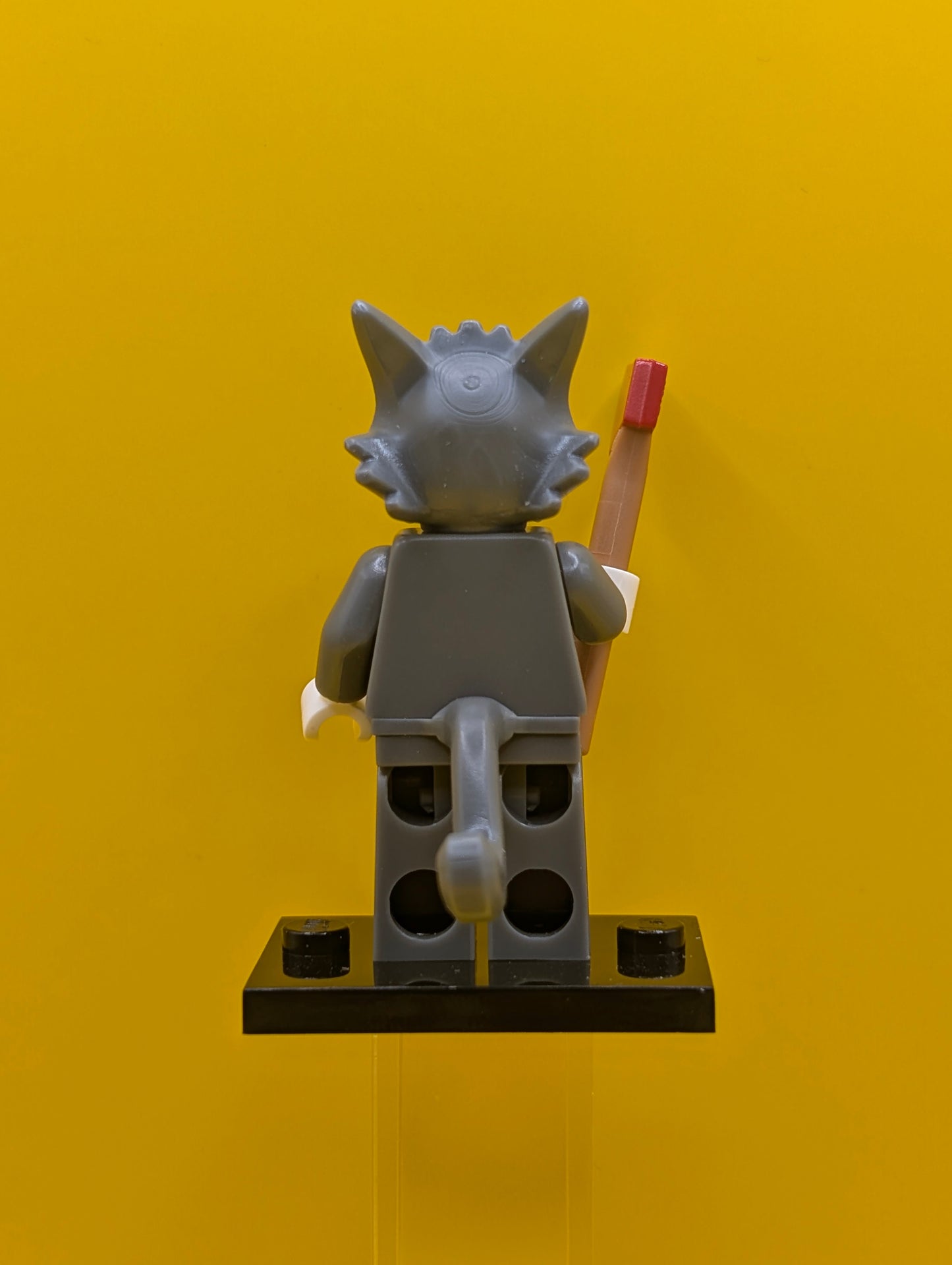 Scratchy colsim-14 The Simpsons, Series 1 (Complete Set with Stand and Accessories) Lego Minifigure