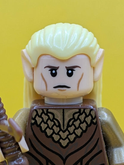 Legolas lor035 Reddish Brown and Gold Robe Lord Of The Rings Lego Minifigure