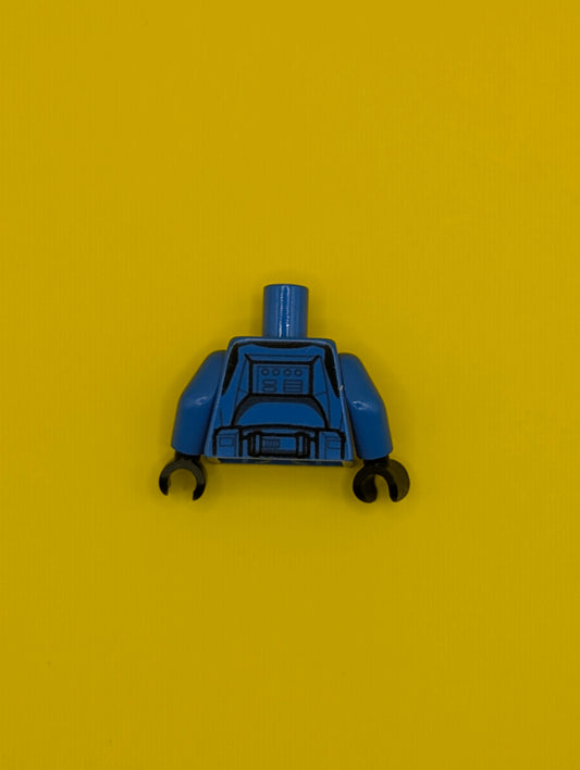 Torso SW Armor Clone Trooper with Belt with Pockets Pattern (Senate Commando) / Blue Arms / Black Hands 973pb1845c01 Lego