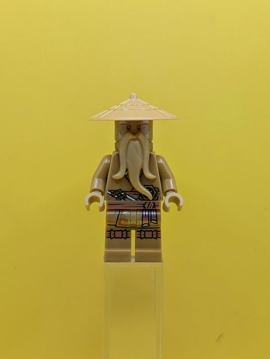 Wu Sensei njo0658 10th Anniversary Golden Ninja Ninjago Lego Minifigure