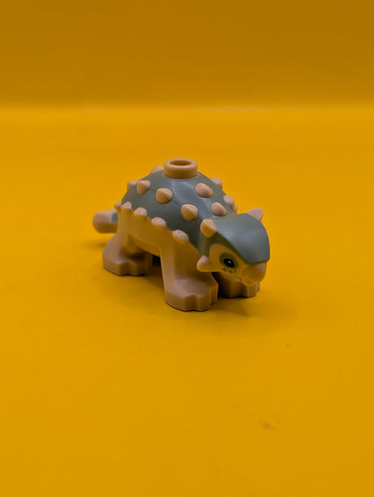 Dinosaur Ankylosaurus Baby 67443pb01 with Sand Green Back and Black Eyes Pattern Jurassic World Lego Minifigure