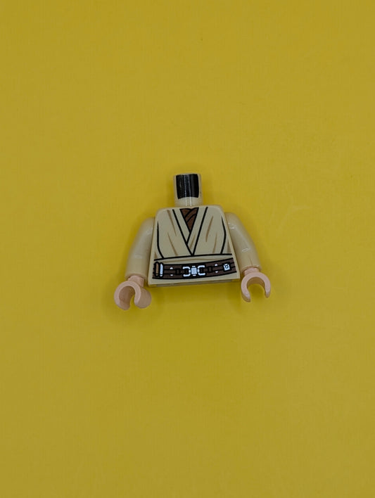 Torso SW Layered Shirt, Reddish Brown Undershirt, Reddish Brown Belt with Large Buckle Pattern / Tan Arms / Light Nougat Hands 973pb1584c01 Lego