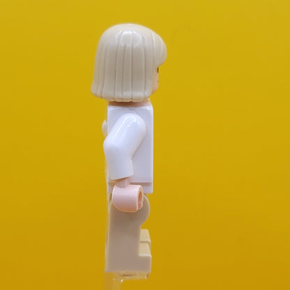Luke Skywalker Light Nougat Long Hair White Tunic Tan Legs White Glints Minifigure Lego sw0273
