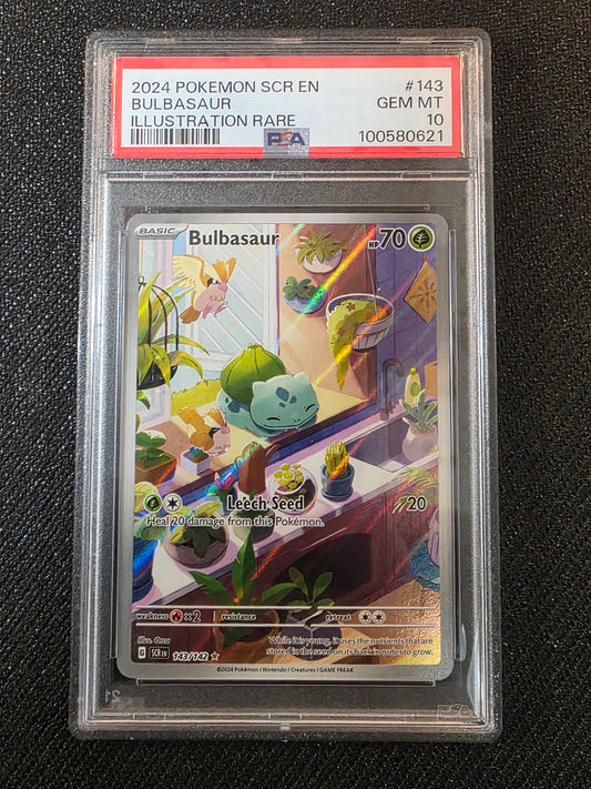 #143/142 Bulbasaur Stellar Crown PSA 10