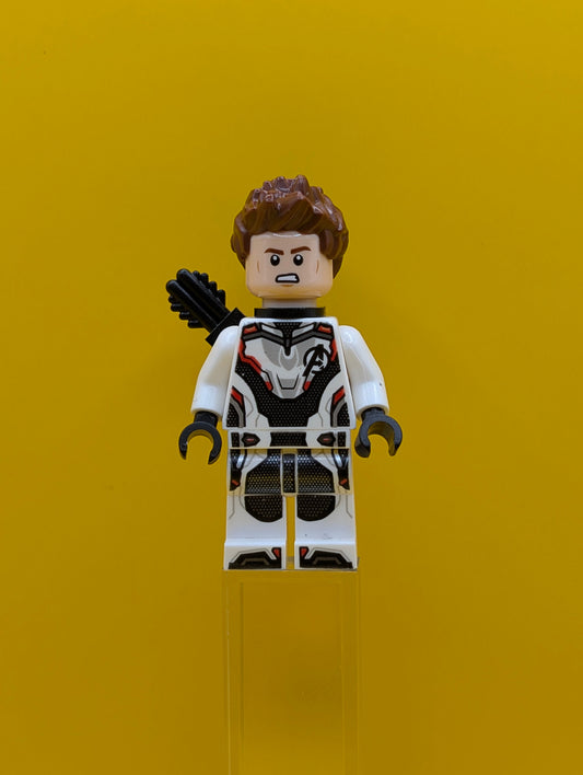 Hawkeye sh0570 White Jumpsuit, Quiver Marvel Lego Minifigure