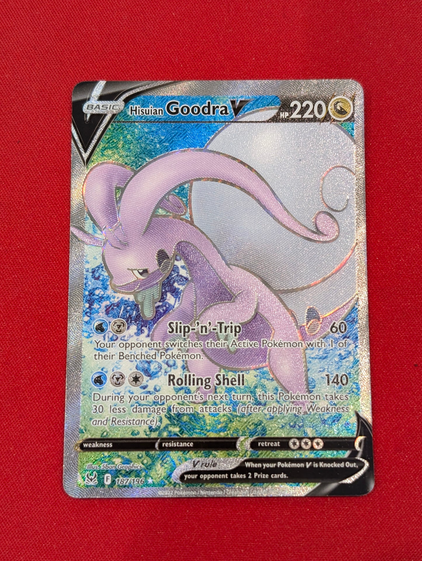 #187/196 Hisuian Goodra V Lost Origin