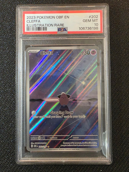 #202/197 Cleffa Obsidian Flames PSA 10