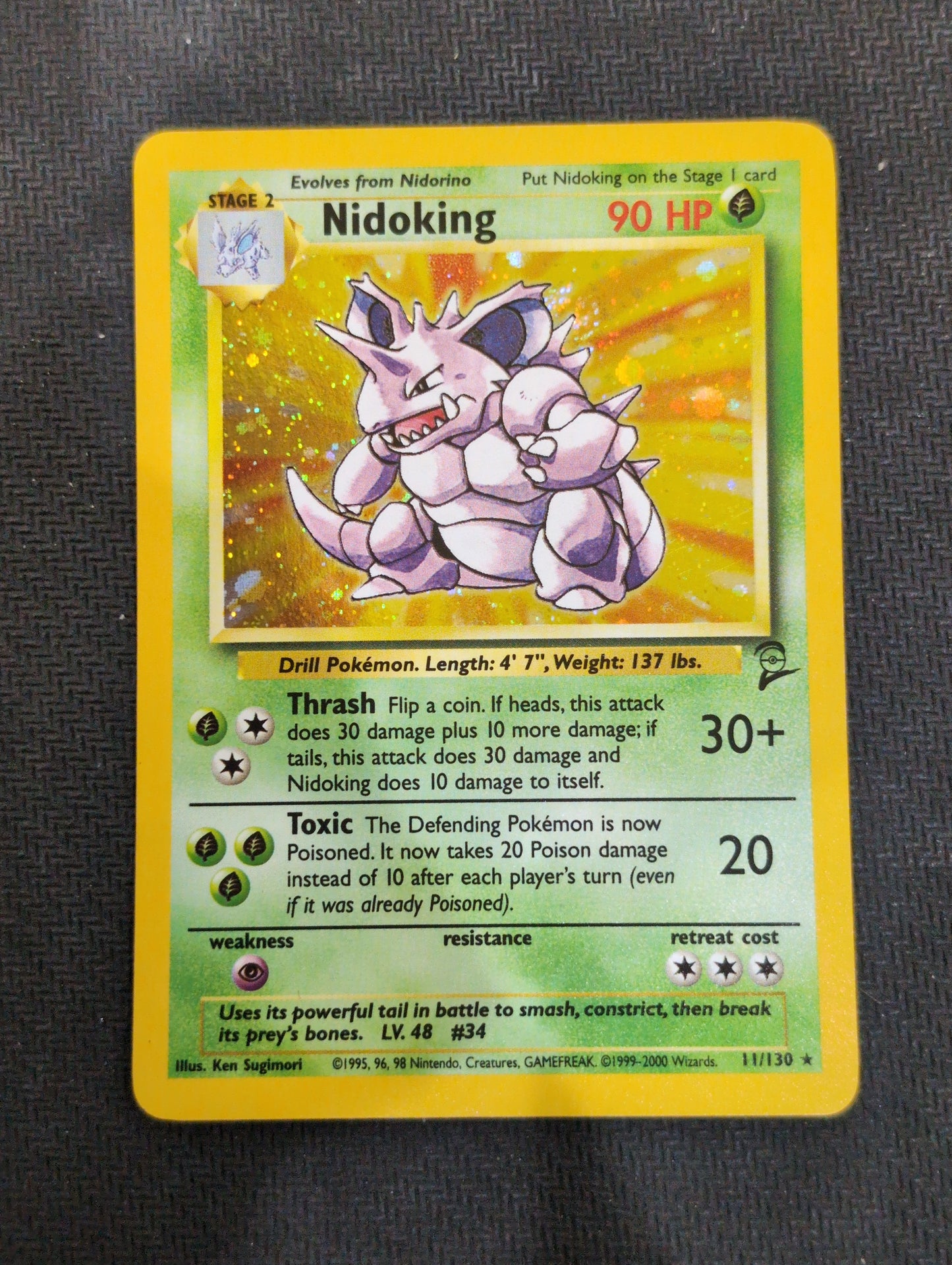 #011/130 Nidoking Base Set 2