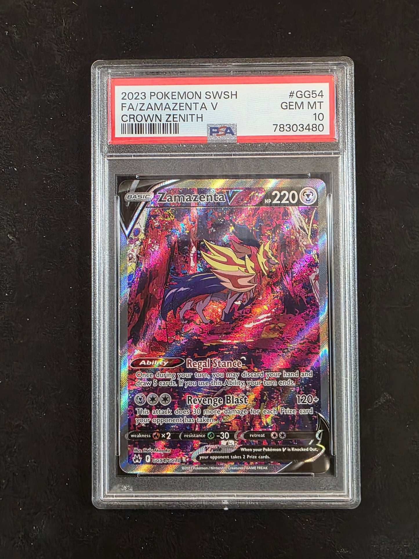 #GG54/GG70 Zamazenta V Crown Zenith PSA 10