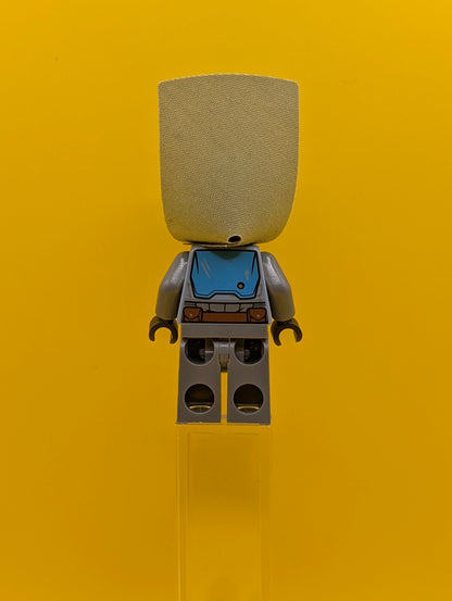 Mandalorian Tribe Warrior sw1080 Male, Olive Green Cape, Dark Azure Helmet Star Wars Lego Minifigure