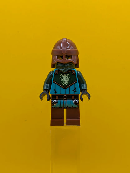 Kraken Warrior idea234 Female, Reddish Brown Helmet Ideas Lego Minifigure