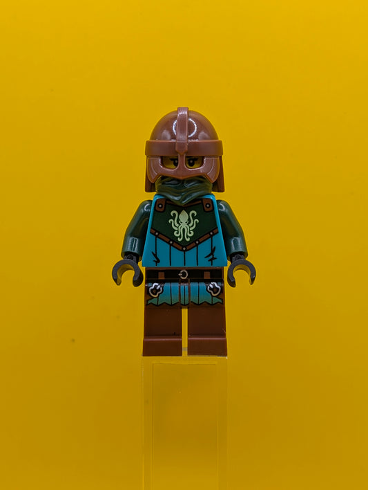 Kraken Warrior idea234 Female, Reddish Brown Helmet Ideas Lego Minifigure