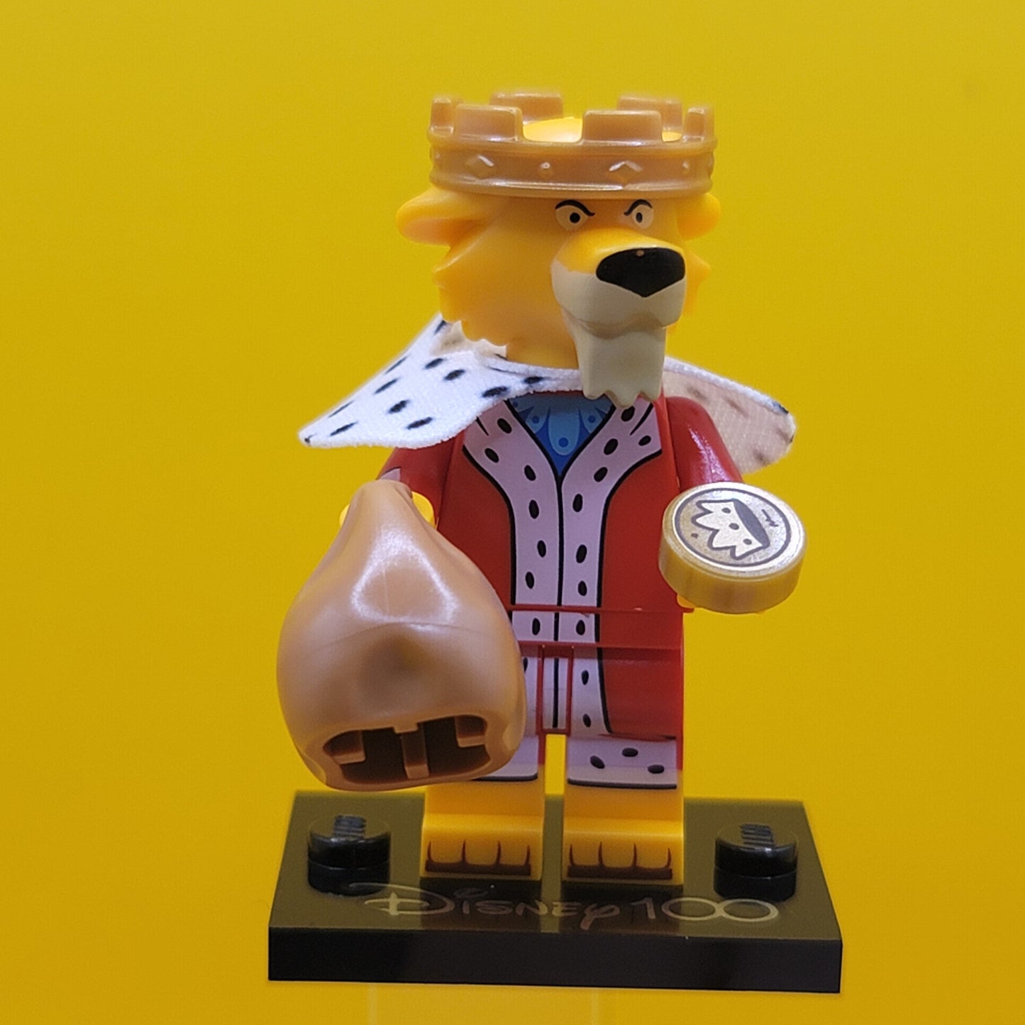 Prince John coldis100-15 Disney 100 CMF Minifigure Lego (Complete Set, with stand and accessories)